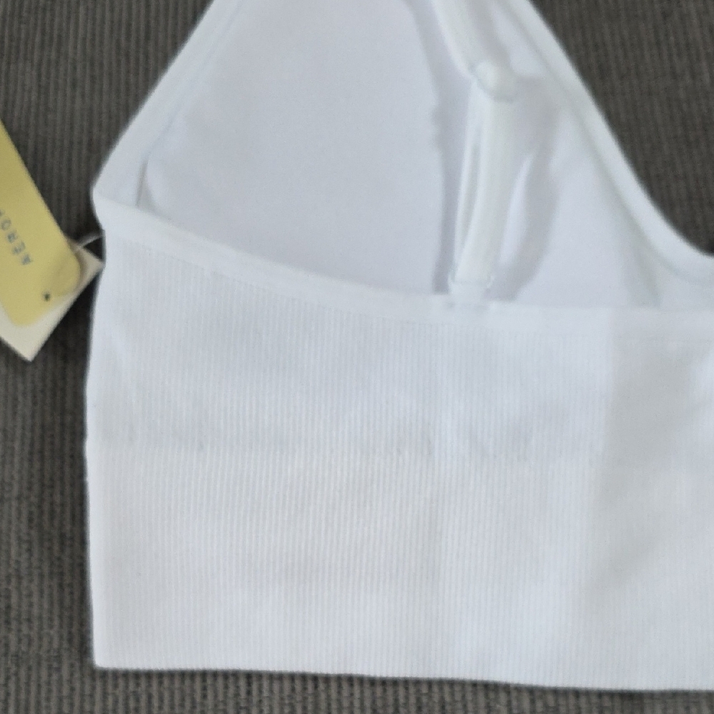 Aeropostale White Bralette With Spaghetti Straps, Seamless, Size Med, NWT - Picture 7 of 15